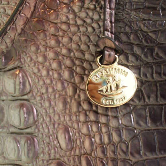 Brahmin Large Duxbury Satchel Smoky Quartz Ombre Melbourne - Picture 4 of 14